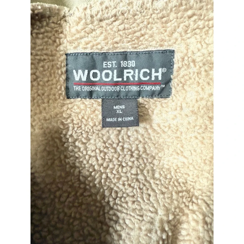 WOOLRICH - Men's‎ Canvas Sherpa Lined Hiking Vest - Size X-Large*